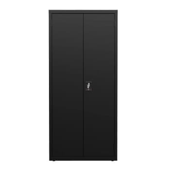 Hirsh Welded Steel Storage Cabinet With 4 Shelves 15" D X 30" W X 66" H Black
