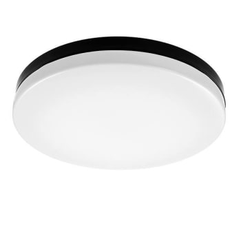 Globe Electric Flexinstall LED Edge-To-Edge Ceiling Light, Duobright, 12", Black