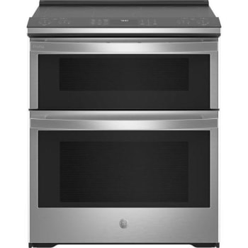 Image for GE Profile 30 In. 6.6 Cu. Ft. Smooth Electric SmartHQ Slide-In Double Oven Range, Self-Clean, Stainless Steel, ADA from HD Supply