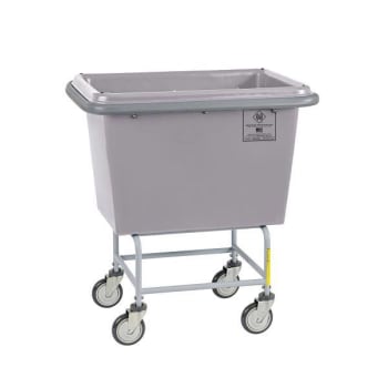 R&B Wire Elevated Poly Bumper Truck - 6 Bushel - Gray