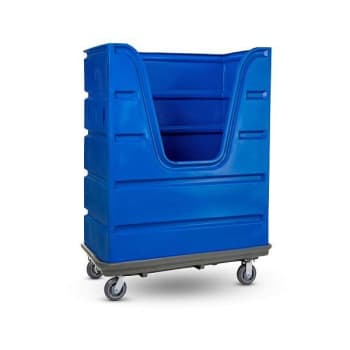 R&B Wire 48 Cubic Foot Bulk Transport Bumper Truck - Blue