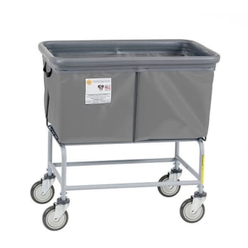 R&B Wire Fully Sewn Elevated Vinyl Bumper Truck - 4 Bushel - Gray