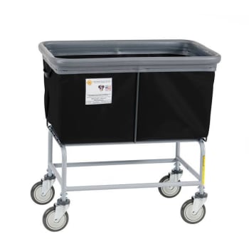 R&B Wire Fully Sewn Elevated Vinyl Bumper Truck - 4 Bushel - Black