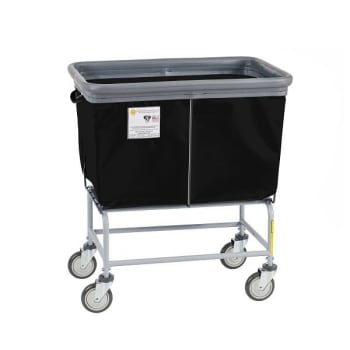 R&B Wire Fully Sewn Elevated Vinyl Bumper Truck - 6 Bushel - Black