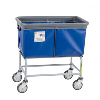 R&B Wire Fully Sewn Elevated Vinyl Bumper Truck - 4 Bushel - Blue