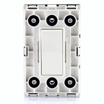 Image for Leviton 15a Decora Single Pole Switch, Weather-Resistant, 120/277v, White from HD Supply