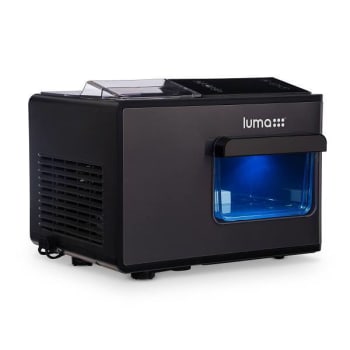Newair Luma Nugget Countertop Ice Maker, Black Stainless Steel