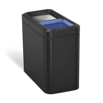 Image for Simplehuman 20l 5 Gal Profile Office Recycling Trash Can Matte Black from HD Supply