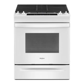 Whirlpool 30 In. 5.0 Cu. Ft. 4 Burner Gas Slide-In Range, Self Clean, White, ADA