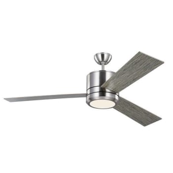 Image for Generation Lighting Vision 56" LED Silver Ceiling Fan With Grey Weathered Blades from HD Supply