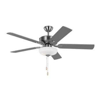 Image for Generation Lighting Linden 52" LED Silver Ceiling Fan With Reversible Blades from HD Supply