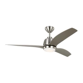 Image for Generation Lighting Avila 54" LED Silver Ceiling Fan With Silver Blades from HD Supply
