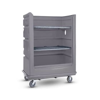 R&B Wire 48 Cubic Foot Turnabout Bumper Truck - Gray