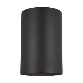 Image for Generation Lighting Outdoor Cylinders 1-Light Black Wall Lantern, Large from HD Supply