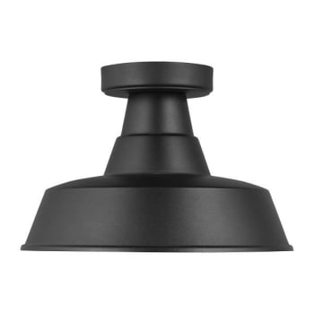 Image for Generation Lighting Barn Light 1-Light Black Ceiling Fixture, Flush Mount from HD Supply