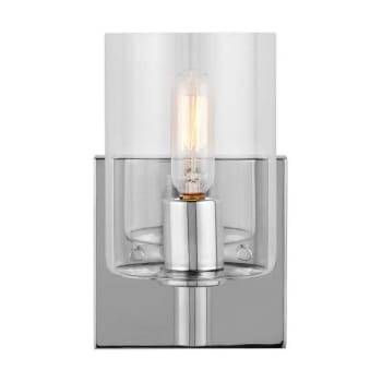 Generation Lighting Fullton 1-Light Chrome Vanity Light, Dimmable
