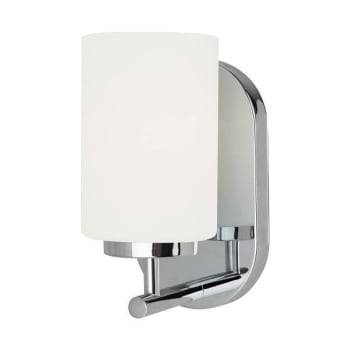 Generation Lighting Oslo 1light Chrome Vanity Light With Cased Opal Etched Shade