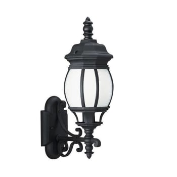 Image for Generation Lighting Wynfield 19.75" 1-Light Black Wall Lantern With Frosted from HD Supply