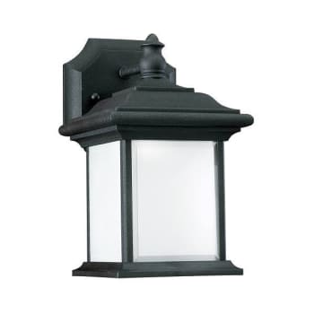 Image for Generation Lighting Wynfield 9.75" 1-Light Black Wall Lantern With Frosted from HD Supply
