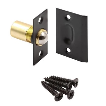 Image for Prime-Line Ball Catch With Strike, 2-1/8", Matte Black, Single Pack from HD Supply