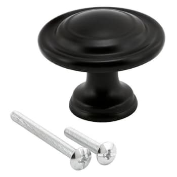 Image for Prime-Line Bi-Fold Door Pull Knob, 1-3/4", Matte Black Finish from HD Supply
