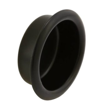 Image for Prime-Line Sliding Closet Door Mortise Cup Pull, 3/4" Dia., Matte Black from HD Supply