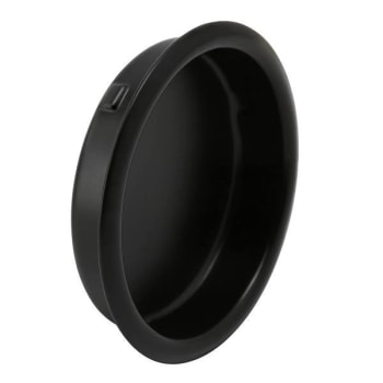 Image for Prime-Line Sliding Closet Door Mortise Cup Pull, 1-3/4" Dia., Matte Black from HD Supply