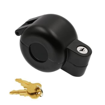 Image for Prime-Line Knob, Lock-Out Keyed Device, Diecast Metal, Matte Black from HD Supply