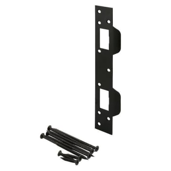 Prime-Line High Security Combo Door Strike, 5-1/2" Hole Center, Matte Black