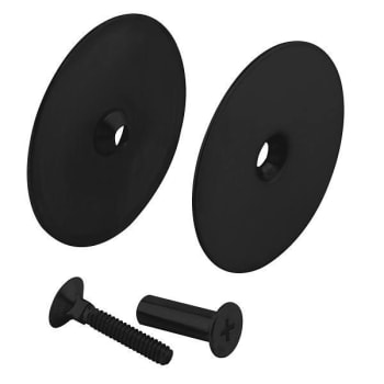 Image for Prime-Line Steel Door Hole Cover Plate, 2-1/8" Bore, Matte Black Finish from HD Supply