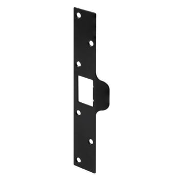 Image for Prime-Line Maximum Security Deadbolt Tab Strike, 7-7/8" X 1-1/4", Matte Black from HD Supply