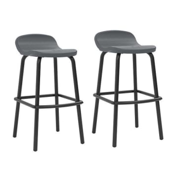 Image for Suncast Commercial Outdoor Bar Stools - Cool Gray Package Of 2 from HD Supply