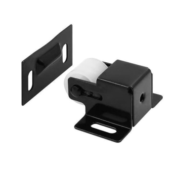 Image for Prime-Line Closet/Cabinet Door Roller Catch, Matte Black, Single Pack from HD Supply