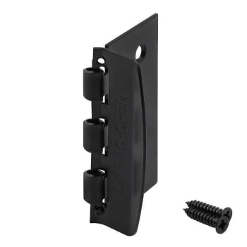 Prime-Line Flip Lock Door Lock With Fasteners, 2-3/4" Height, Matte Black