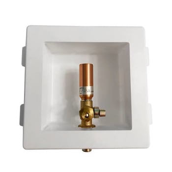 LSP Plastic Ice Maker Box 1/2" Male Copper Sweat With Ha X 1/4" Compression