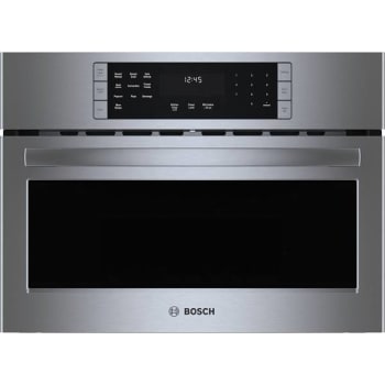 Bosch 800 Series 27 In. 1.6 Cu. Ft. Built-In Convection Speed Microwave In Ss
