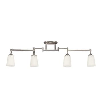 Image for Generation Lighting 4light Brushed Nickel Track Light Kit With Satin White Glass from HD Supply
