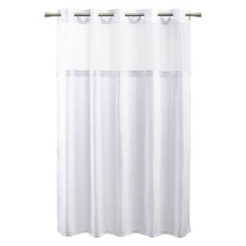 Image for Standard Textile 72" X 74" Ames Herringbone Hook-Free Shower Curtain Case Of 12 from HD Supply