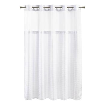 Image for Standard Textile 72" X 74" Bay Blocks Shower Curtain Hook-Free Window Case Of 12 from HD Supply