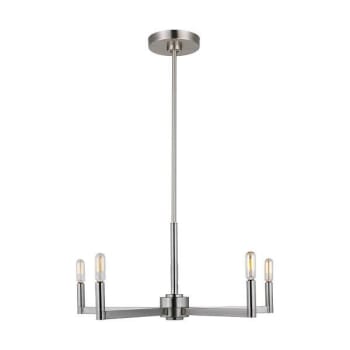 Image for Generation Lighting Fullton 5-Light Brushed Nickel Chandelier from HD Supply