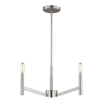 Image for Generation Lighting Vector 3-Light Brushed Nickel Hanging Chandelier from HD Supply