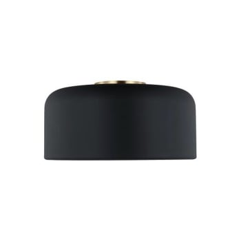 Image for Generation Lighting Malone 1-Light Midnight Black Ceiling Fixture, Flush Mount from HD Supply