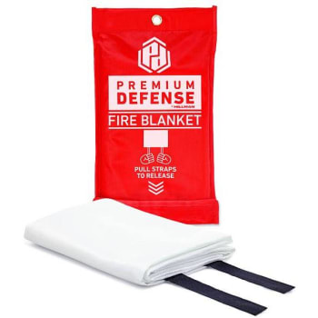 Premium Defense 40" X 40" Fire Blanket With Storage Bag Package Of 2