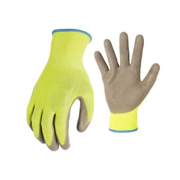 Image for Awp® Latex Coated High Visibility Honeycomb Grip Work Gloves - Large from HD Supply