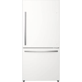 Mora 17.2 Cubic Feet Bottom Freezer Refrigerator In White