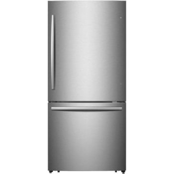Image for Mora 17.2 Cubic Feet Bottom Freezer Refrigerator In Stainless Steel from HD Supply
