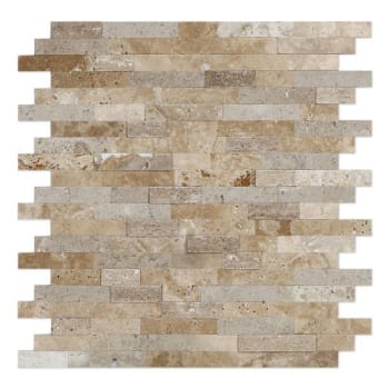 Image for Inoxia Speedtiles Sandy Mixed Tan 11.77" X 11.57" Stone Wall Tile, Case Of 12 from HD Supply