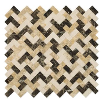 Image for Inoxia Speedtiles Trail Mixed Browns 12.09"x11.65" Stone Wall Tile, Case Of 12 from HD Supply