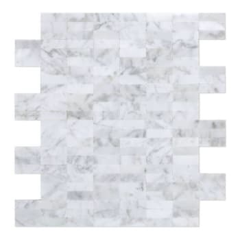 Inoxia Speedtiles Freezy White 11.42" X 11.57" Stone Wall Tile, Case Of 12