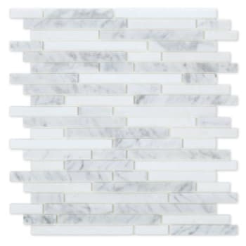 Image for Inoxia Speedtiles Narwhal White/Gray 11.93"X11.91" Marble Wall Tile, Case Of 6 from HD Supply